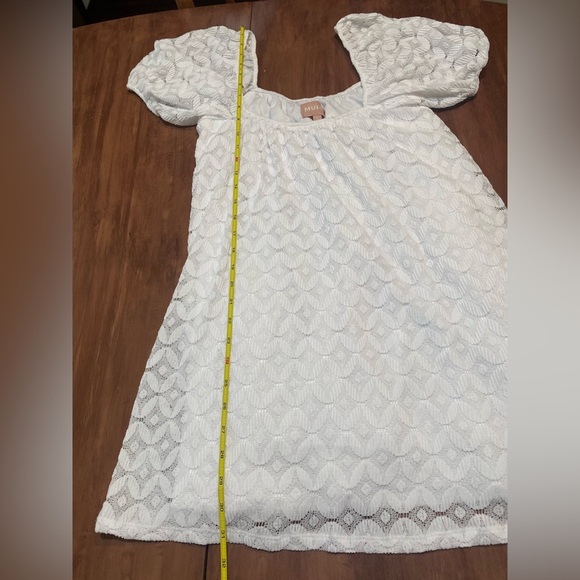 Show Me Your MuMu Flora Spacey Lacey White Mini Dress Size S - Picture 8 of 9
